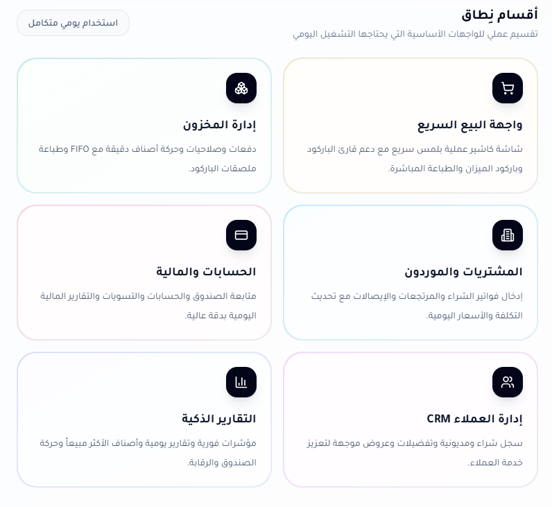 مشهد الأقسام